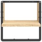 Mensola a Parete con Asta Rovere Sonoma 30x25x30 cm