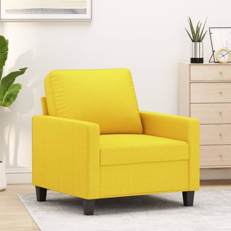 Poltrona Giallo Chiaro 60 cm in Tessuto Poltrona Giallo Chiaro 60 cm in Tessuto