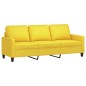 Set di Divani 4 pz con Cuscini Giallo Chiaro in Tessuto Set di Divani 4 pz con Cuscini Giallo Chiaro in Tessuto