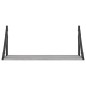 Mensole Parete 2pz Grigio Sonoma 60x25x25,5cm Legno Multistrato