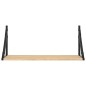Mensole Parete 2pz Rovere Sonoma 60x25x25,5cm Legno Multistrato