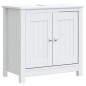 Set Mobili da Bagno 4 pz BERG Bianco in Legno Massello di Pino Set Mobili da Bagno 4 pz BERG Bianco in Legno Massello di Pino