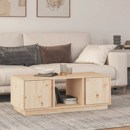 vidaXL Tavolino da Salotto 110x50x40 cm in Legno Massello di Pino