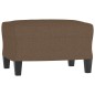 Set di Divani 3 pz con Cuscini Marrone in Tessuto Set di Divani 3 pz con Cuscini Marrone in Tessuto