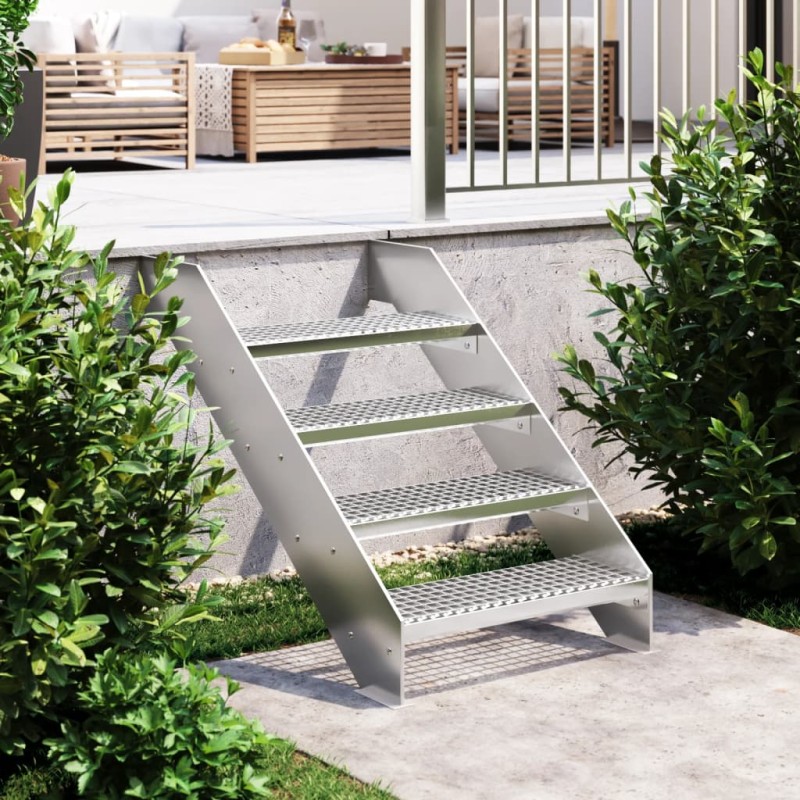 Gradino in Griglia 60x24x7 cm Acciaio Zincato Gradino in Griglia 60x24x7 cm Acciaio Zincato
