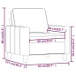 Poltrona Crema 60 cm in Tessuto