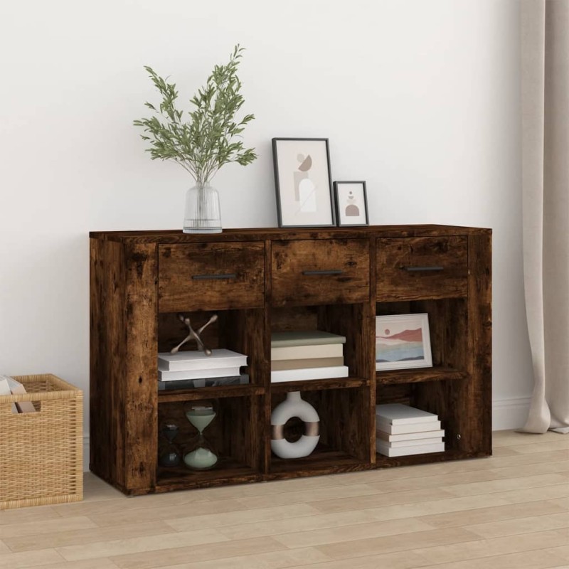 Credenza Rovere Fumo 100x30x59,5 cm in Legno Multistrato Credenza Rovere Fumo 100x30x59,5 cm in Legno Multistrato