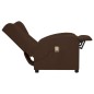Poltrona Alzapersona Massaggio Wing Back Marrone in Similpelle