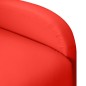 Poltrona Wing Back Elettrica Reclinabile Rossa in Similpelle