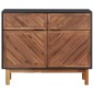 Credenza 90x33,5x75 cm in Legno Massello di Acacia e MDF Credenza 90x33,5x75 cm in Legno Massello di Acacia e MDF