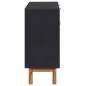 Credenza 90x33,5x75 cm in Legno Massello di Acacia e MDF Credenza 90x33,5x75 cm in Legno Massello di Acacia e MDF