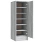 Scarpiera Grigio Sonoma 32x35x92 cm in Legno Multistrato Scarpiera Grigio Sonoma 32x35x92 cm in Legno Multistrato