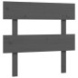 Giroletto con Testiera Grigio Small Single Legno Massello Giroletto con Testiera Grigio Small Single Legno Massello