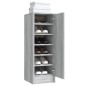 Scarpiera Grigio Sonoma 32x35x92 cm in Legno Multistrato Scarpiera Grigio Sonoma 32x35x92 cm in Legno Multistrato