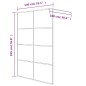 vidaXL Parete Doccia Walk in Nera 140x195 cm Vetro Smerigliato ESG vidaXL Parete Doccia Walk in Nera 140x195 cm Vetro Smerigliato ESG