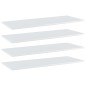 Ripiani per Libreria 4pz Bianco Lucido 100x40x1,5cm Multistrato Ripiani per Libreria 4pz Bianco Lucido 100x40x1,5cm Multistrato