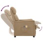 Poltrona Massaggio Elettrica Cappuccino Similpelle