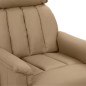 Poltrona Massaggio Elettrica Cappuccino Similpelle