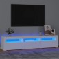 Mobile Porta TV con Luci LED Bianco 180x35x40 cm Mobile Porta TV con Luci LED Bianco 180x35x40 cm