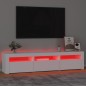 Mobile Porta TV con Luci LED Bianco 180x35x40 cm Mobile Porta TV con Luci LED Bianco 180x35x40 cm