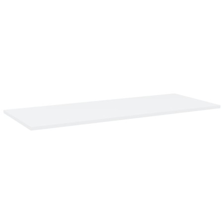 Ripiani per Libreria 4pz Bianchi 100x40x1,5cm Legno Multistrato