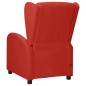 Poltrona Wing Back Massaggiante Rosso Vino in Similpelle