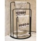 Bathroom Solutions Portasciugamani 49,5x75 cm in Metallo Nero Bathroom Solutions Portasciugamani 49,5x75 cm in Metallo Nero