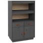 Credenza Grigia 67x40x108,5 cm in Legno Massello di Pino Credenza Grigia 67x40x108,5 cm in Legno Massello di Pino