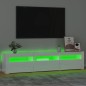 Mobile Porta TV con Luci LED Bianco Lucido 180x35x40 cm Mobile Porta TV con Luci LED Bianco Lucido 180x35x40 cm