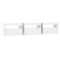 Mobile Porta TV con Luci LED Bianco Lucido 180x35x40 cm Mobile Porta TV con Luci LED Bianco Lucido 180x35x40 cm