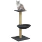 Albero per Gatti con Palo Tiragraffi Sisal Grigio Scuro 74 cm Albero per Gatti con Palo Tiragraffi Sisal Grigio Scuro 74 cm