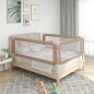 Sponda Letto di Sicurezza per Bambini Tortora 120x25 cm Tessuto Sponda Letto di Sicurezza per Bambini Tortora 120x25 cm Tessuto