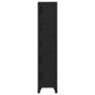 Armadietto con Serratura Nero 38x40x180 cm in Acciaio Armadietto con Serratura Nero 38x40x180 cm in Acciaio