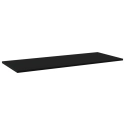 Ripiani per Libreria 4pz Neri 100x40x1,5cm in Legno Multistrato