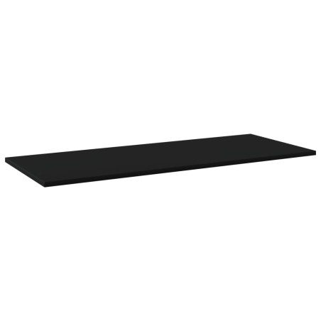 Ripiani per Libreria 4pz Neri 100x40x1,5cm in Legno Multistrato