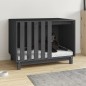 Casetta per Cani grigio 90x60x67 cm in Legno Massello di Pino Casetta per Cani grigio 90x60x67 cm in Legno Massello di Pino