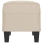 Panca crema 70x35x41 cm in Microfibra
