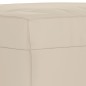 Panca crema 70x35x41 cm in Microfibra
