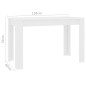 Tavolo da Pranzo Bianco 120x60x76 cm in Legno Multistrato Tavolo da Pranzo Bianco 120x60x76 cm in Legno Multistrato