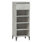 Scarpiera Grigio Cemento 40x36x105 cm in Legno Multistrato Scarpiera Grigio Cemento 40x36x105 cm in Legno Multistrato