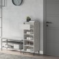 Scarpiera Grigio Cemento 40x36x105 cm in Legno Multistrato Scarpiera Grigio Cemento 40x36x105 cm in Legno Multistrato