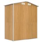 Capanno Giardino Marrone Chiaro 192x108x223 cm Acciaio Zincato Capanno Giardino Marrone Chiaro 192x108x223 cm Acciaio Zincato