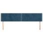 Testiere 2 pz Blu Scuro 100x5x78/88 cm in Velluto Testiere 2 pz Blu Scuro 100x5x78/88 cm in Velluto