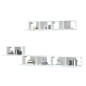 Set di Mobili Porta TV 5 pz Bianco Lucido in Legno Multistrato Set di Mobili Porta TV 5 pz Bianco Lucido in Legno Multistrato