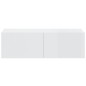 Set di Mobili Porta TV 5 pz Bianco Lucido in Legno Multistrato Set di Mobili Porta TV 5 pz Bianco Lucido in Legno Multistrato