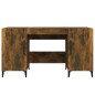 Scrivania Rovere Fumo 140x50x75 cm in Legno Multistrato