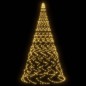 Albero di Natale Pennone Bianco Caldo 1400 LED 500 cm