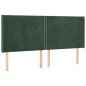 Testiera ad Orecchio Verde Scuro 203x16x118/128 cm in Velluto Testiera ad Orecchio Verde Scuro 203x16x118/128 cm in Velluto