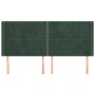 Testiera ad Orecchio Verde Scuro 203x16x118/128 cm in Velluto Testiera ad Orecchio Verde Scuro 203x16x118/128 cm in Velluto
