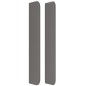 Testiera ad Orecchio Grigio 163x16x118/128cm in Similpelle